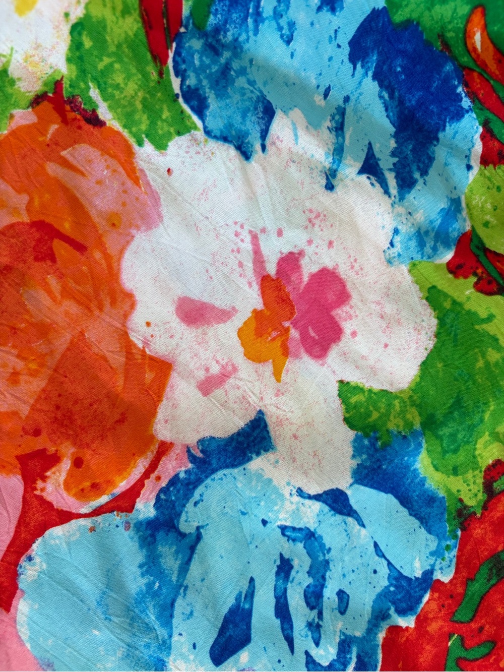 Vintage Jans World Origami Flower Colorful Artsy Vacation Travel Size L - Picture 9 of 9